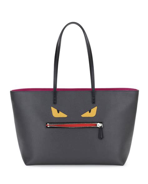 fendi monster shopper bag|fendi tote bag vintage.